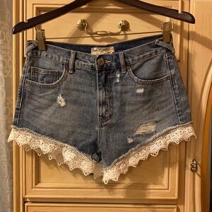 Free People Lace Shorts